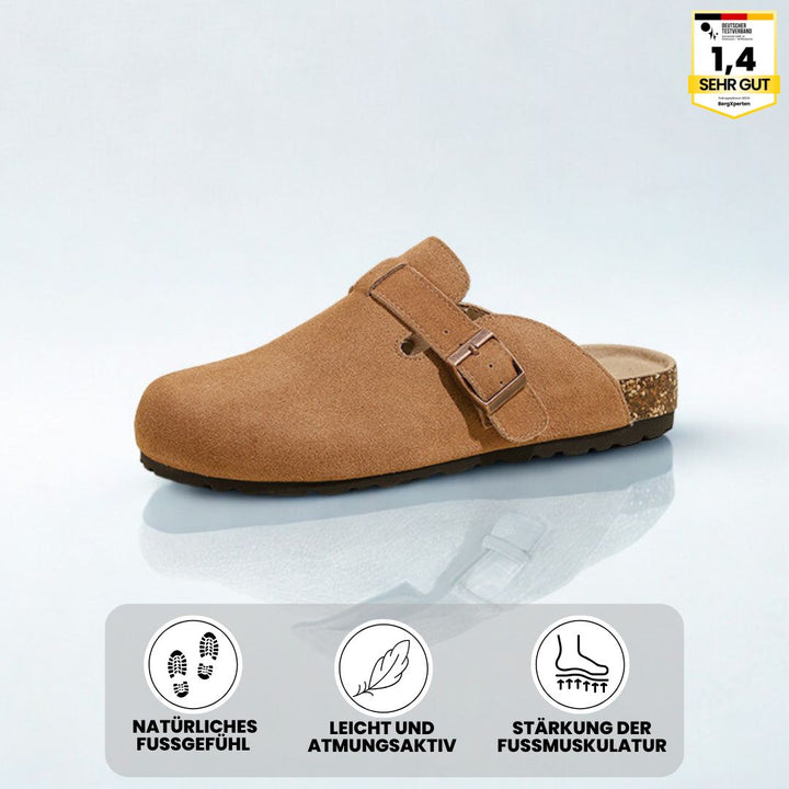 Ergonomische Damen Clogs mit rutschfester Sohle, breitem Zehenbereich und atmungsaktivem Design für Komfort und Sicherheit.