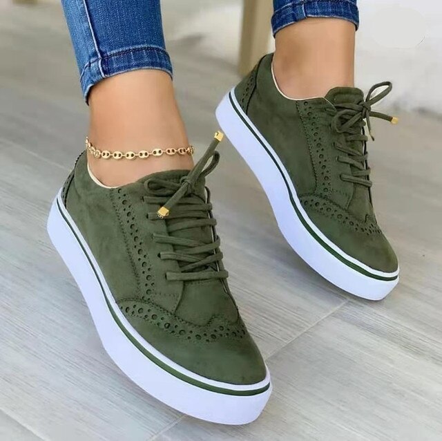 Ergonomische Damen-Freizeitschuhe aus Wildleder in vielseitigen Farben, ideal für Herbst und Alltag; elegant und komfortabel.
