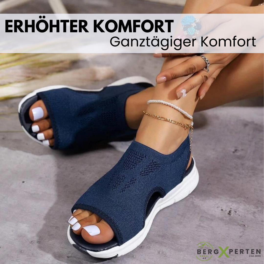 "Ergonomische Damensandalen in Beige mit orthopädischer Technologie für maximalen Komfort und fußfreundliches Design."