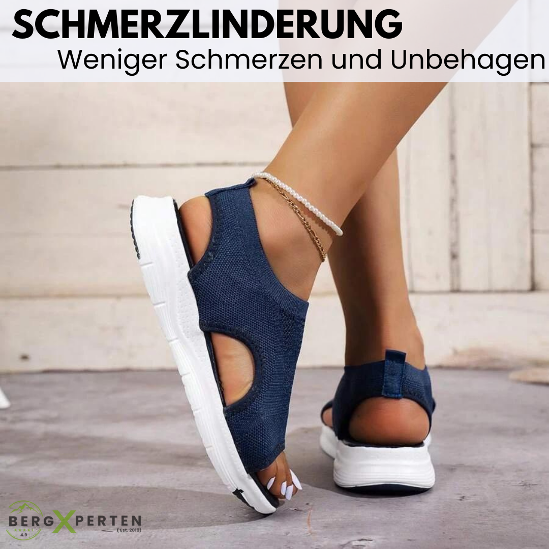 "Ergonomische Damensandalen in Beige mit orthopädischer Technologie für maximalen Komfort und fußfreundliches Design."