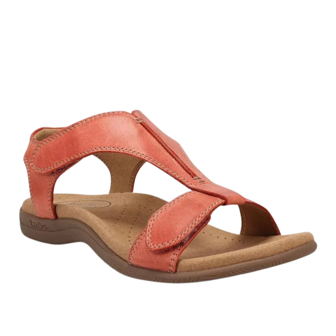 Ergonomische Damensandalen mit orthopädischem Fußbett und rutschfester Sohle, ideal für schmerzlindernden Komfort.
