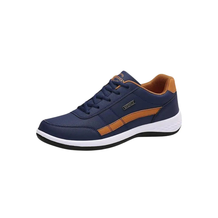"Ergonomische Hallux Schuhe für Männer, atmungsaktiv mit breiter Zehenbox, ideal bei Hallux Valgus, schwarze Farbe."