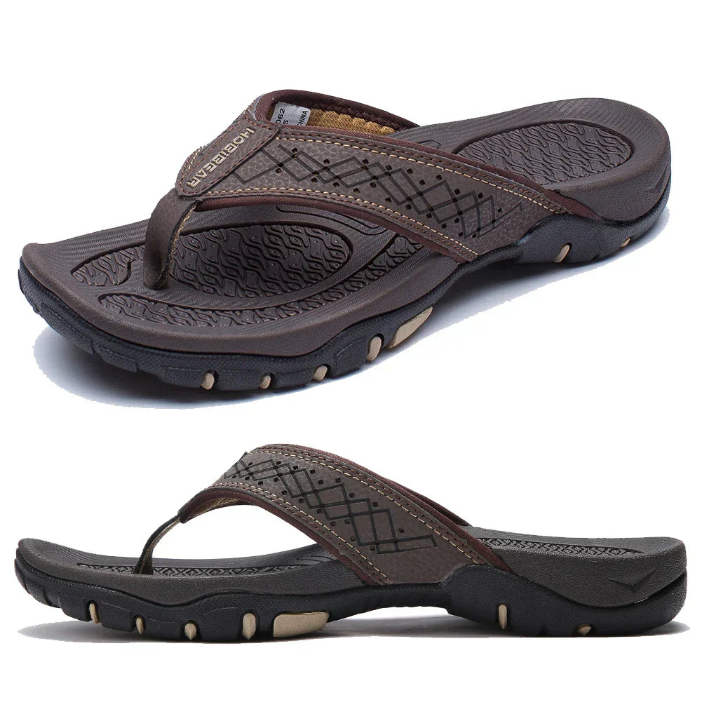 "Ergonomische Herren Slipper, komfortabel & stützend, in Grau, aus atmungsaktivem Material für den täglichen Gebrauch"
