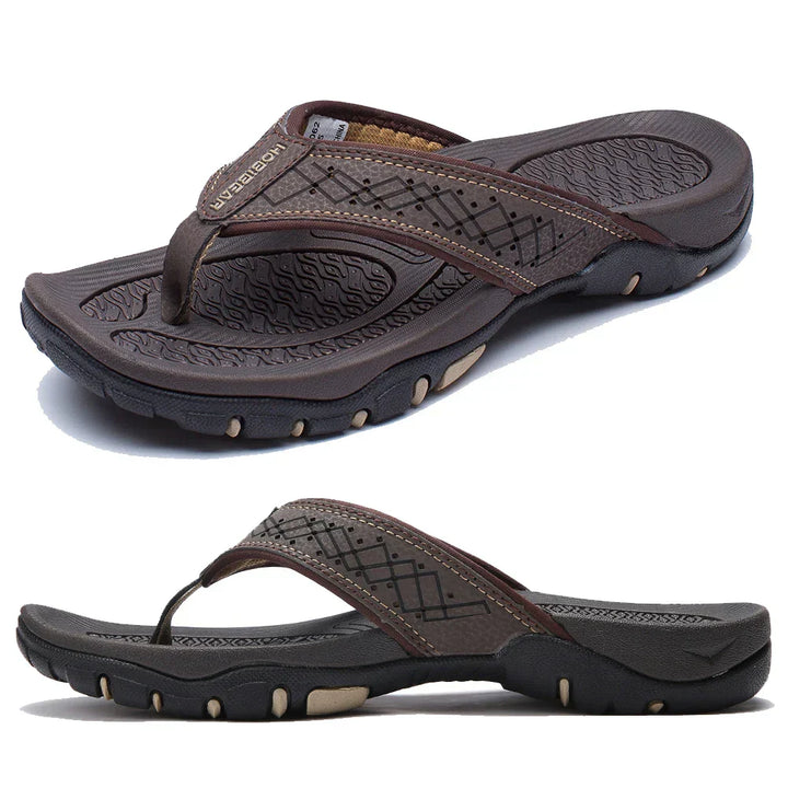 "Ergonomische Herren Slipper, komfortabel & stützend, in Grau, aus atmungsaktivem Material für den täglichen Gebrauch"