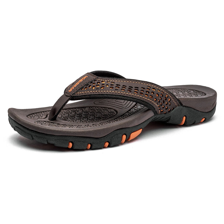 "Ergonomische Herren Slipper, komfortabel & stützend, in Grau, aus atmungsaktivem Material für den täglichen Gebrauch"