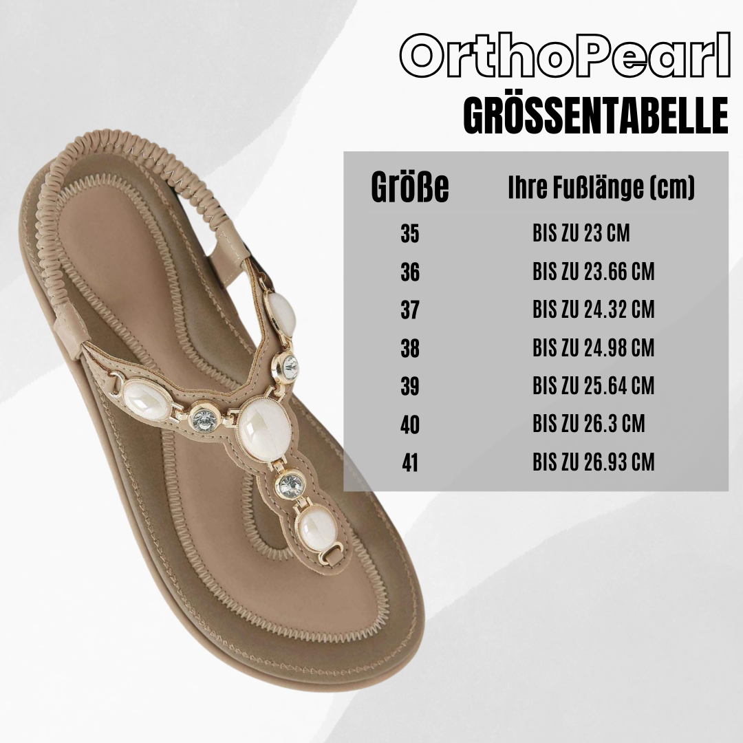 "Ergonomische OrthoPearl Sandalen, braun mit rutschfester Sohle, fördern Fußgesundheit und bieten höchsten Komfort."