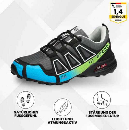 "Ergonomische OrthoTrekking Damenschuhe mit rutschfester Sohle und atmungsaktiver Struktur für Komfort und Schmerzlinderung."