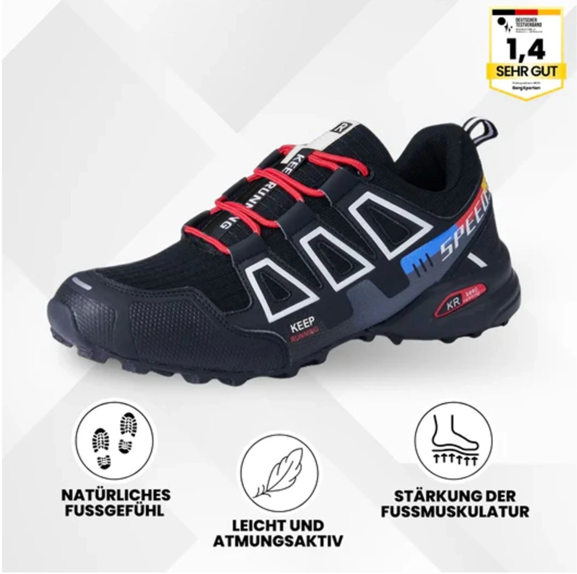 "Ergonomische OrthoTrekking Damenschuhe mit rutschfester Sohle und atmungsaktiver Struktur für Komfort und Schmerzlinderung."