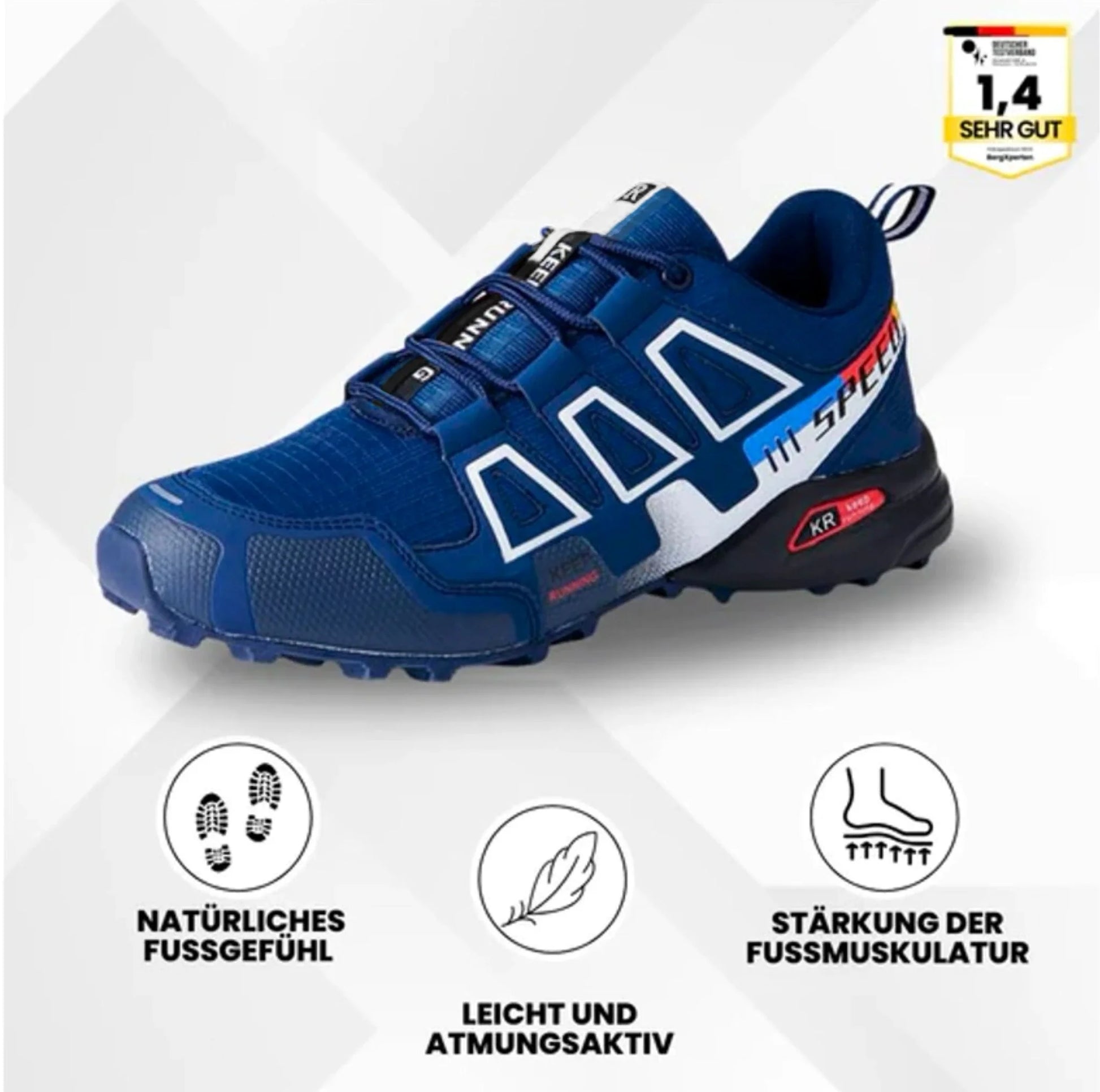 "Ergonomische OrthoTrekking Damenschuhe mit rutschfester Sohle und atmungsaktiver Struktur für Komfort und Schmerzlinderung."
