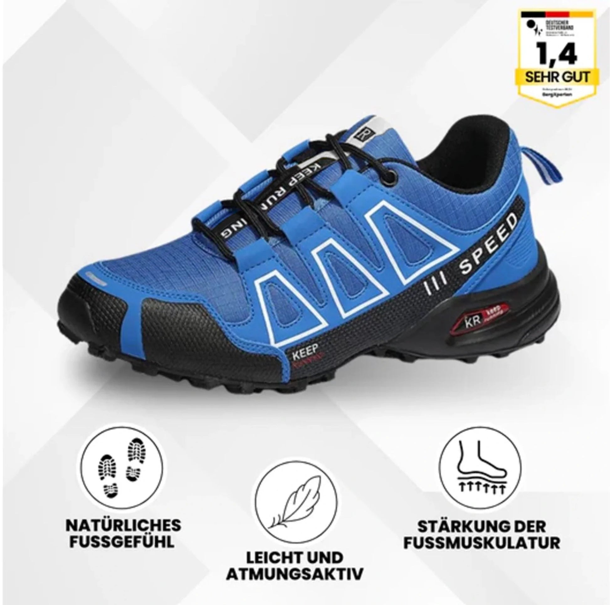 "Ergonomische OrthoTrekking Damenschuhe mit rutschfester Sohle und atmungsaktiver Struktur für Komfort und Schmerzlinderung."