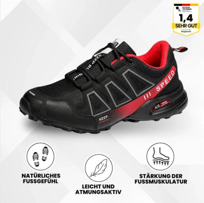 "Ergonomische OrthoTrekking Damenschuhe mit rutschfester Sohle und atmungsaktiver Struktur für Komfort und Schmerzlinderung."