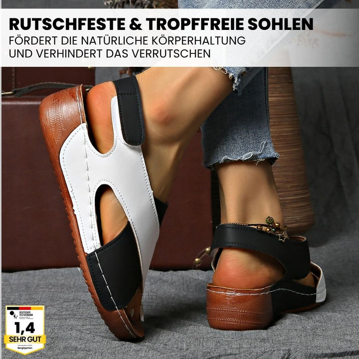 "Ergonomische Sandalen, Damen, stilvoll, rutschfeste Sohle, schmerzlindernd, modische Farboptionen, ganztägiger Komfort"