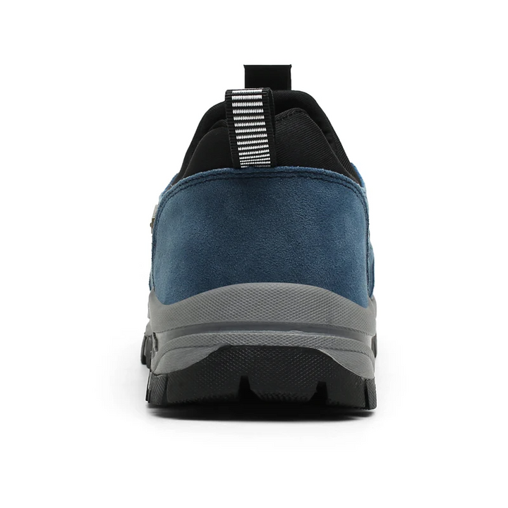 "Ergonomische schwarze orthopädische Schuhe, unisex, zur Schmerzlinderung, mit atmungsaktivem Material und leichter Sohle."