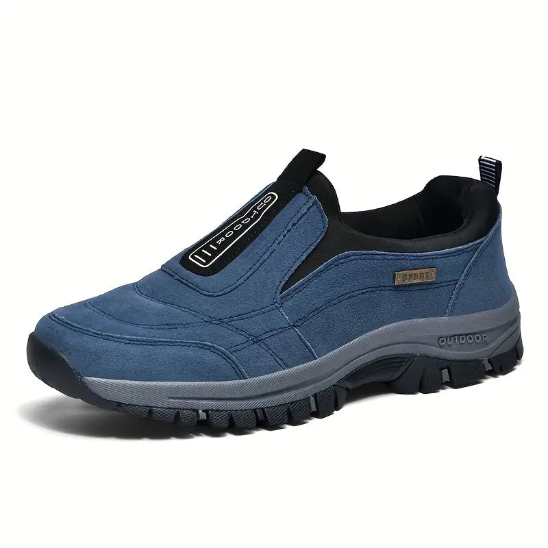 "Ergonomische schwarze orthopädische Schuhe, unisex, zur Schmerzlinderung, mit atmungsaktivem Material und leichter Sohle."