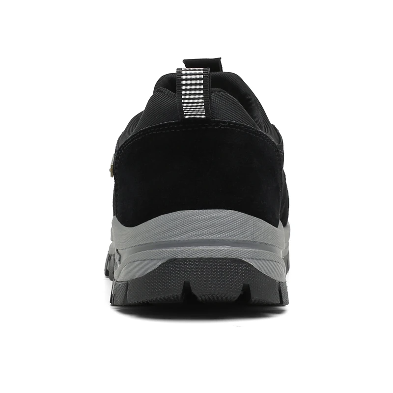 "Ergonomische schwarze orthopädische Schuhe, unisex, zur Schmerzlinderung, mit atmungsaktivem Material und leichter Sohle."
