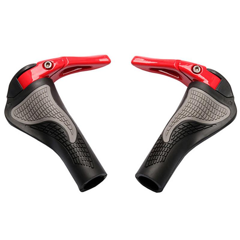 "Ergonomische, verstellbare Fahrradgriffe in Blau, Rot, Schwarz, Weiß aus Aluminium, ideal für komfortable Touren."