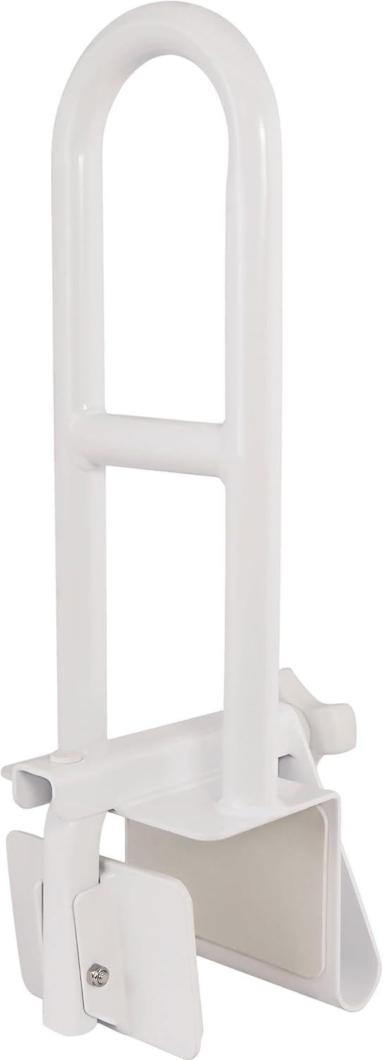 "Ergonomischer Badewannenhaltegriff für Senioren, weiß, sicherer Halt, keine Installation nötig, stilvolles Design"
