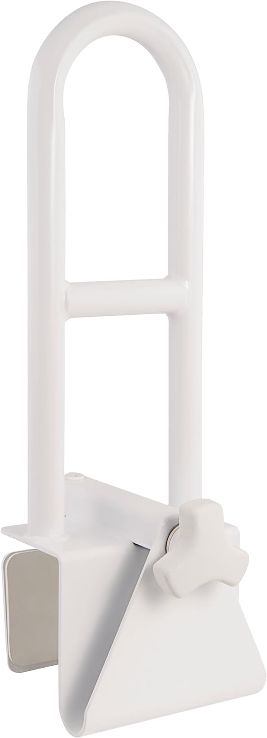 "Ergonomischer Badewannenhaltegriff für Senioren, weiß, sicherer Halt, keine Installation nötig, stilvolles Design"