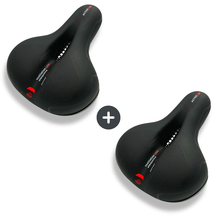 "Ergonomischer Fahrradsattel mit dämpfender Gel-Technologie und atmungsaktiver Oberfläche für maximalen Komfort"