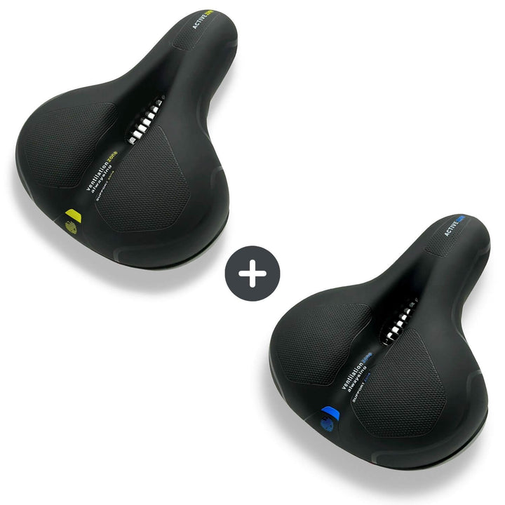 "Ergonomischer Fahrradsattel mit dämpfender Gel-Technologie und atmungsaktiver Oberfläche für maximalen Komfort"