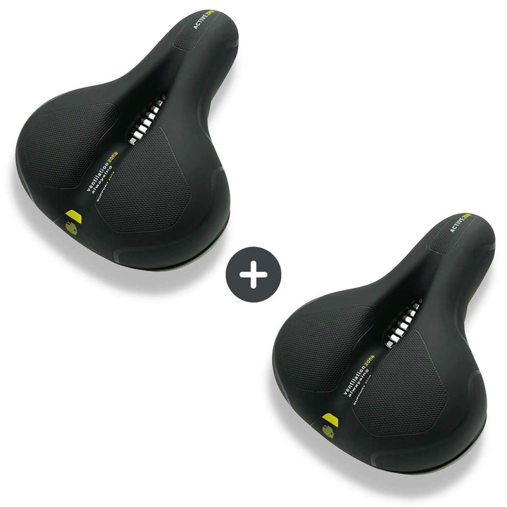 "Ergonomischer Fahrradsattel mit dämpfender Gel-Technologie und atmungsaktiver Oberfläche für maximalen Komfort"