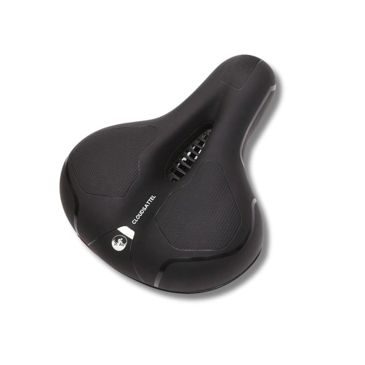 Ergonomischer, orthopädischer Fahrradsitz mit reflektierendem Streifen und Belüftungssystem für schmerzfreies, sicheres Fahre