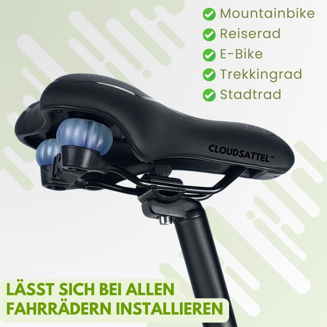 Ergonomischer, orthopädischer Fahrradsitz mit reflektierendem Streifen und Belüftungssystem für schmerzfreies, sicheres Fahre