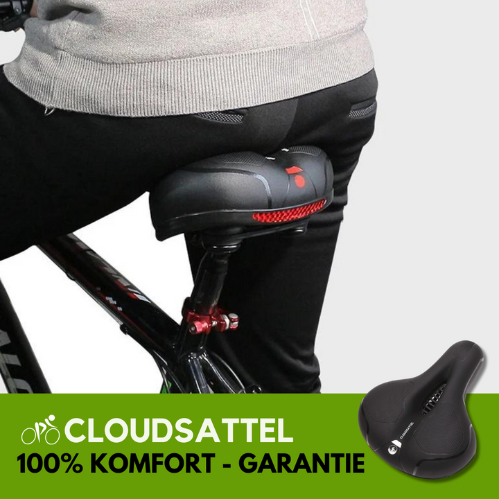 Ergonomischer, orthopädischer Fahrradsitz mit reflektierendem Streifen und Belüftungssystem für schmerzfreies, sicheres Fahre