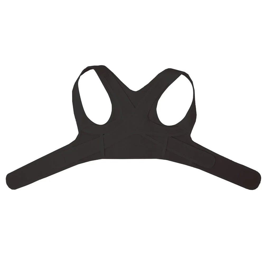 "Ergonomischer Rückenstabilisator im Hautfarbton, unsichtbar unter Kleidung, fördert Haltung und Komfort."