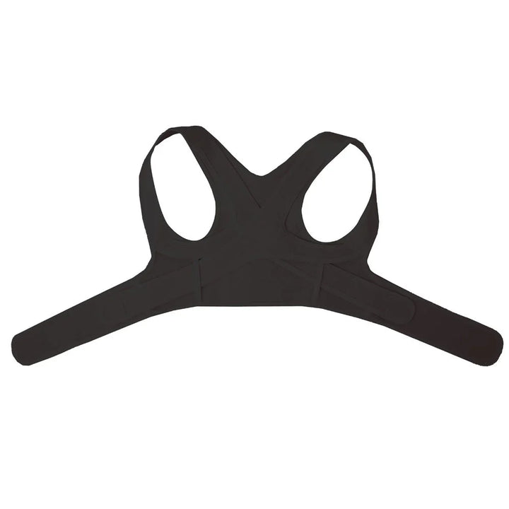 "Ergonomischer Rückenstabilisator im Hautfarbton, unsichtbar unter Kleidung, fördert Haltung und Komfort."