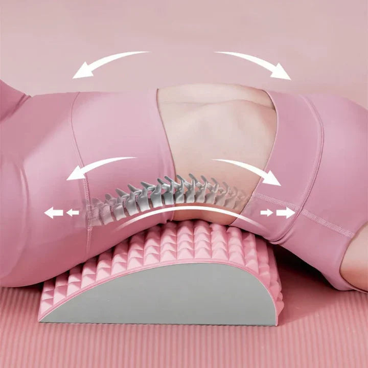 "Ergonomischer Rückenstrecker mit 109 Massagepunkten für Rückenschmerzlinderung und verbesserte Haltung."