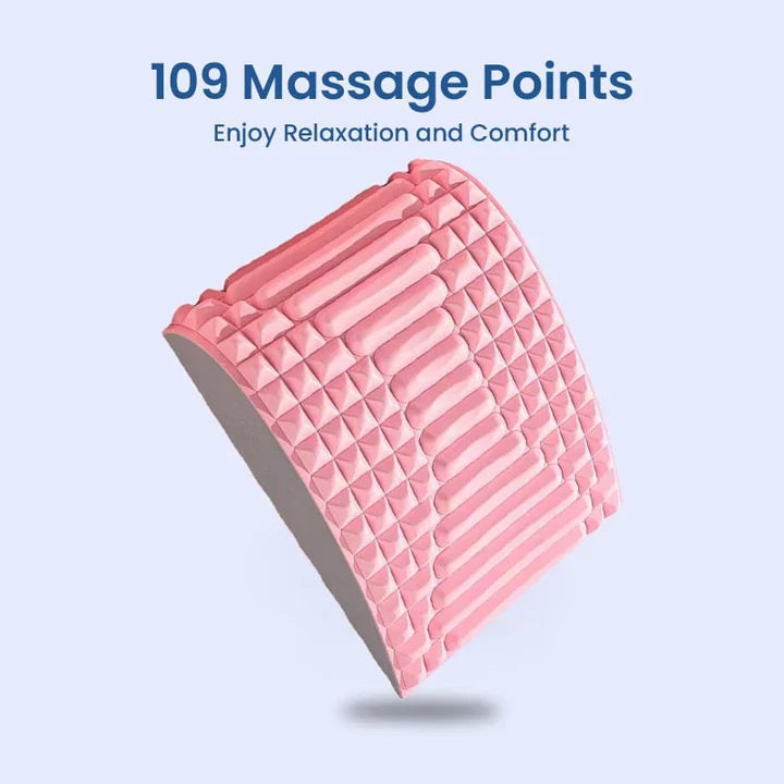 "Ergonomischer Rückenstrecker mit 109 Massagepunkten für Rückenschmerzlinderung und verbesserte Haltung."