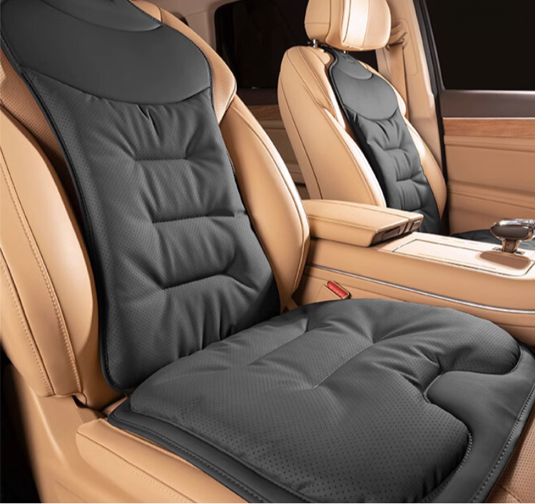 "Ergonomisches Autokissen, formschön, unterstützend, atmungsaktiv, perfekte Anpassung für Rückenkomfort und gesunde Haltung."