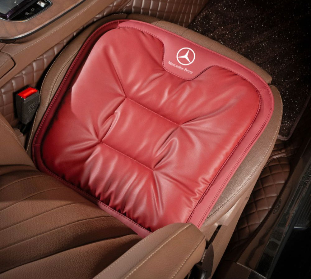 "Ergonomisches autositzkissen, schwarz, bequem, mit stützfunktion, für besseren fahrkomfort entwickelt."