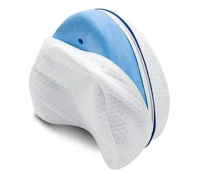 "Ergonomisches Kniekissen aus Memory-Schaum für Seitenschläfer, verbessert Schlafkomfort und unterstützt die Körperhaltung."