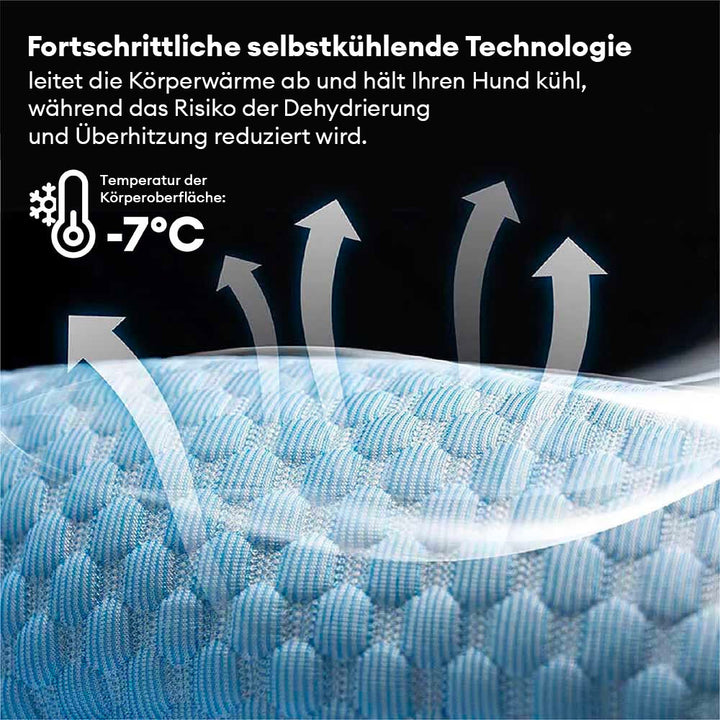 "Extragroßes kühlendes Hundebett, orthopädisch, mit Memory-Schaum, waschbar, für maximalen Komfort."