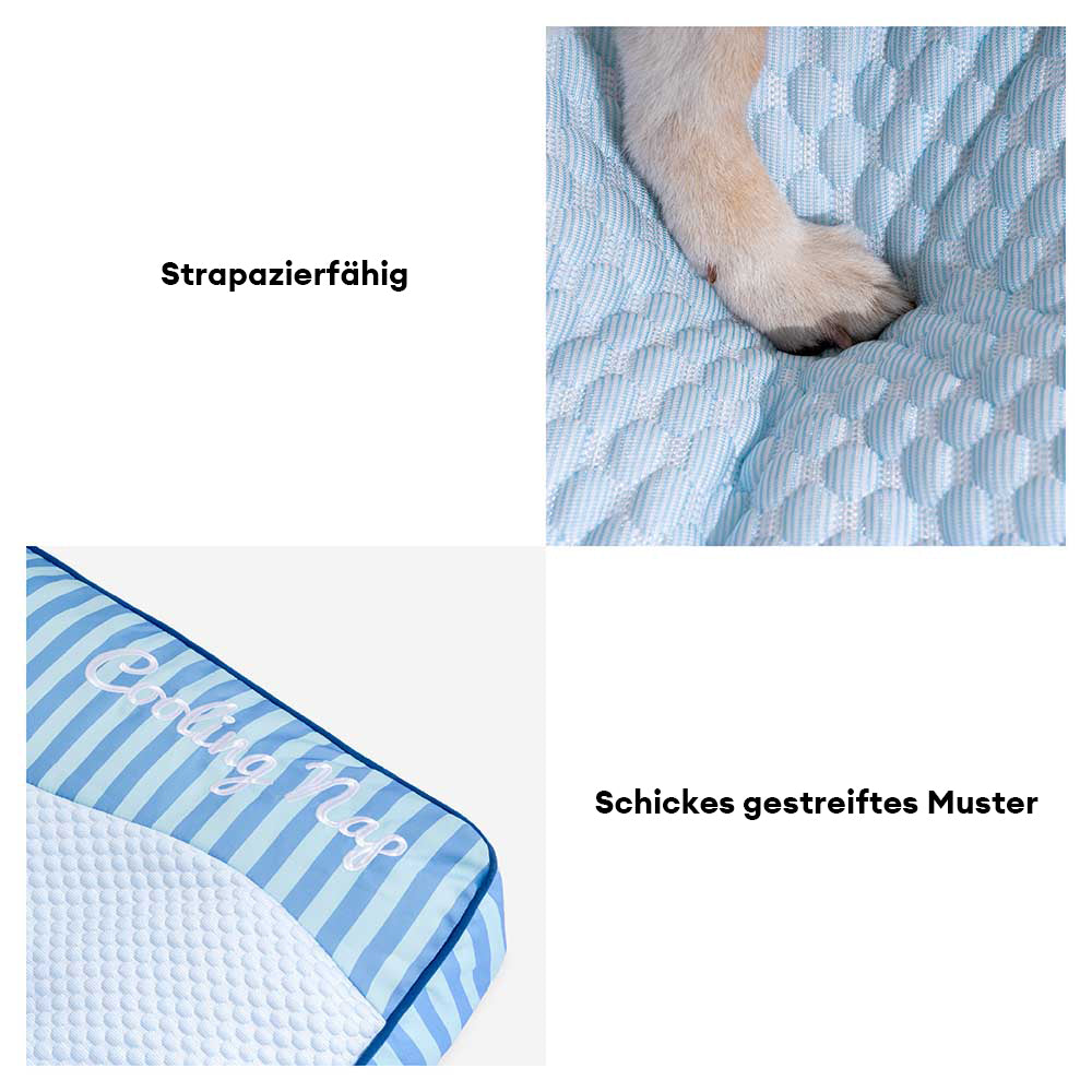 "Extragroßes kühlendes Hundebett, orthopädisch, mit Memory-Schaum, waschbar, für maximalen Komfort."