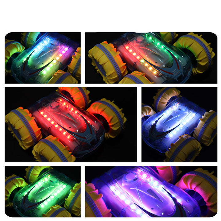 "Ferngesteuertes Amphibienfahrzeug für Land und Wasser, vielseitig, robust, wasserfest, ideal für Abenteuer auf jedem Terrain