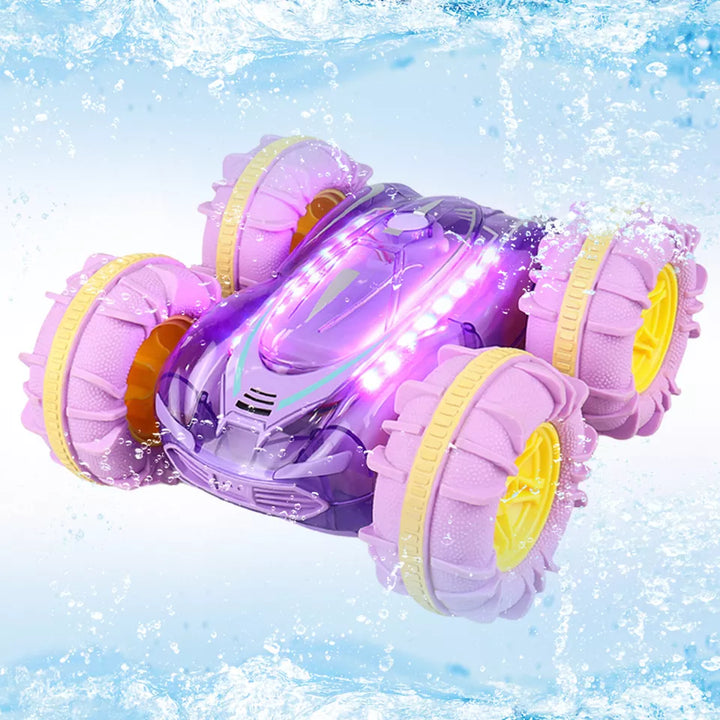 "Ferngesteuertes Amphibienfahrzeug für Land und Wasser, vielseitig, robust, wasserfest, ideal für Abenteuer auf jedem Terrain