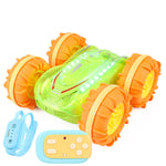 Transparente grüne Uhr mit doppeltem Kontrollgriff