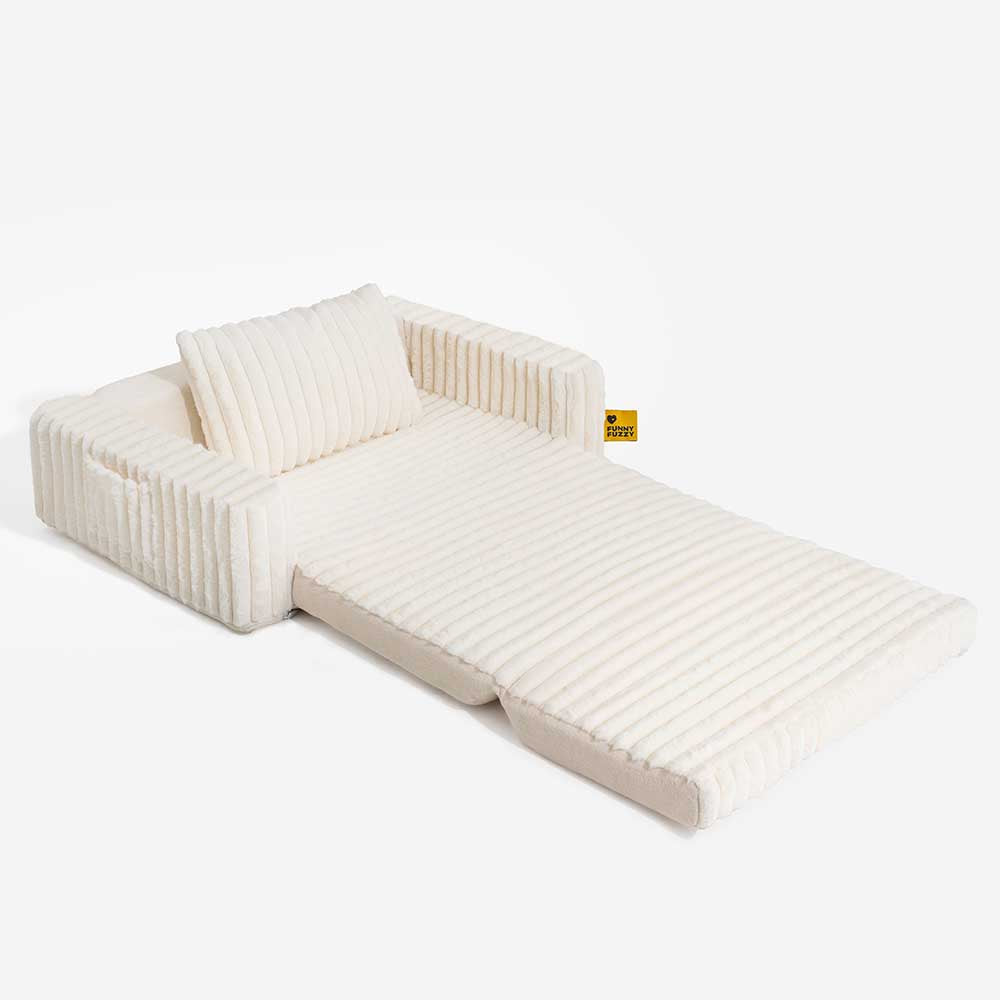 Flauschiges, großes orthopädisches Nackenrollenbett für Mensch und Hund, ergonomisch, aus weichem Plüschmaterial.