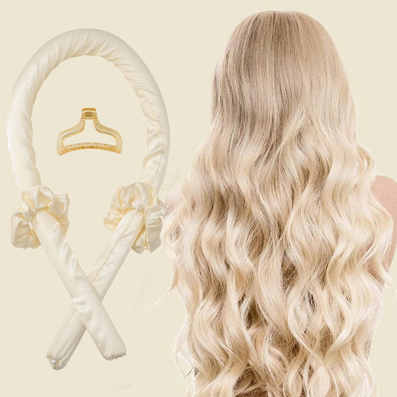 "Flexibler Lockenwickler für schonende, seidige Locken ohne Hitze, ideal für gesundes Styling über Nacht."