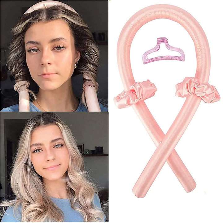 "Flexibler Lockenwickler für schonende, seidige Locken ohne Hitze, ideal für gesundes Styling über Nacht."