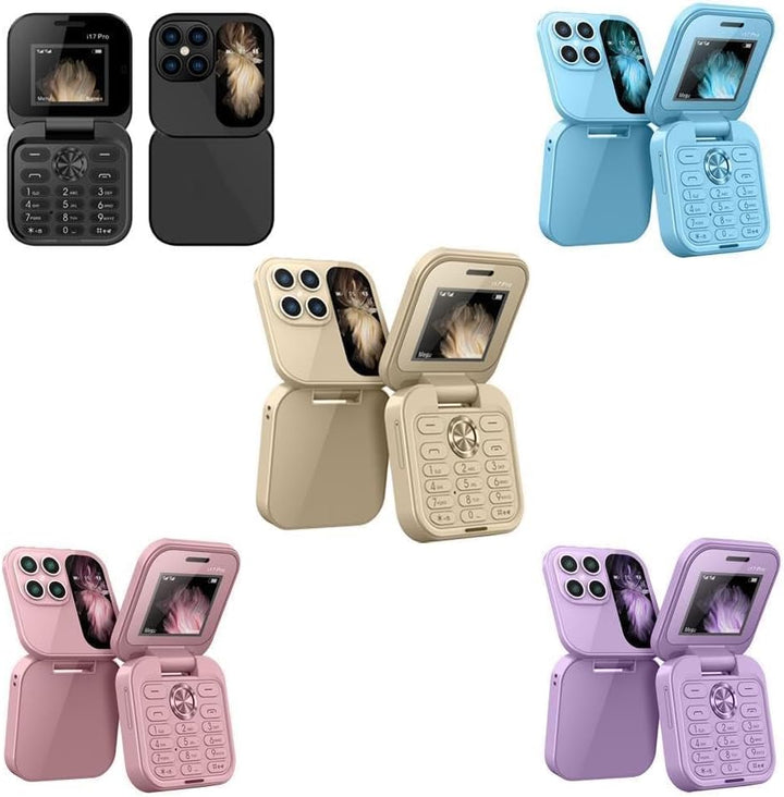 "FlipLite Handy, faltbar, kompakt, vielseitig, Dual-SIM, HD-Kamera, leichtes Design, optimal für Reisen und Alltag"