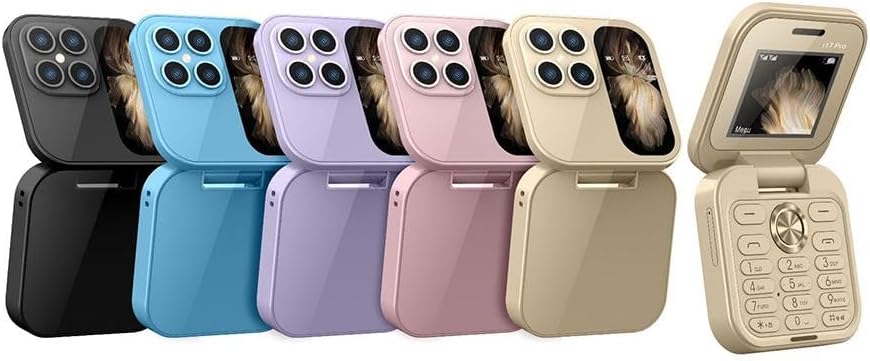 "FlipLite Handy, faltbar, kompakt, vielseitig, Dual-SIM, HD-Kamera, leichtes Design, optimal für Reisen und Alltag"