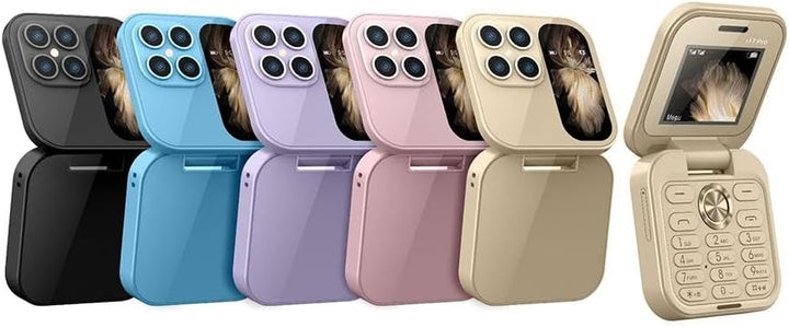 "FlipLite Handy, faltbar, kompakt, vielseitig, Dual-SIM, HD-Kamera, leichtes Design, optimal für Reisen und Alltag"