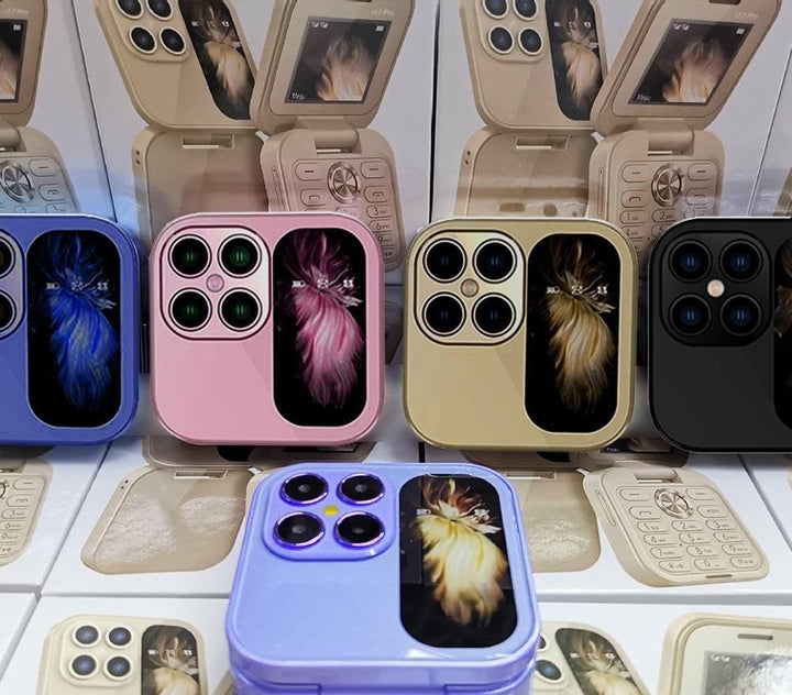 "FlipLite Handy, faltbar, kompakt, vielseitig, Dual-SIM, HD-Kamera, leichtes Design, optimal für Reisen und Alltag"