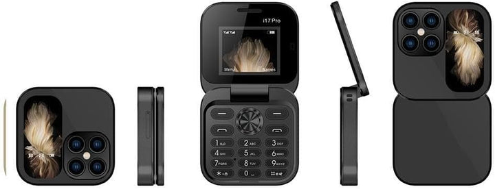 "FlipLite Handy, faltbar, kompakt, vielseitig, Dual-SIM, HD-Kamera, leichtes Design, optimal für Reisen und Alltag"