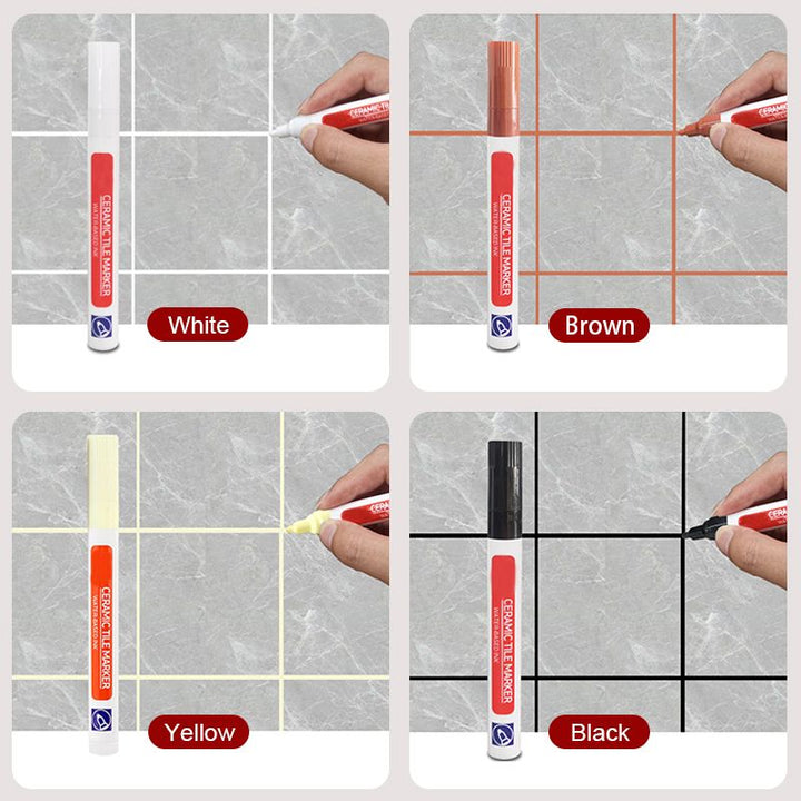 "Fugenstift, wasserfest und anti-schimmel, für saubere Keramikfliesen in Küche und Bad, weiß, kompakte Größe"