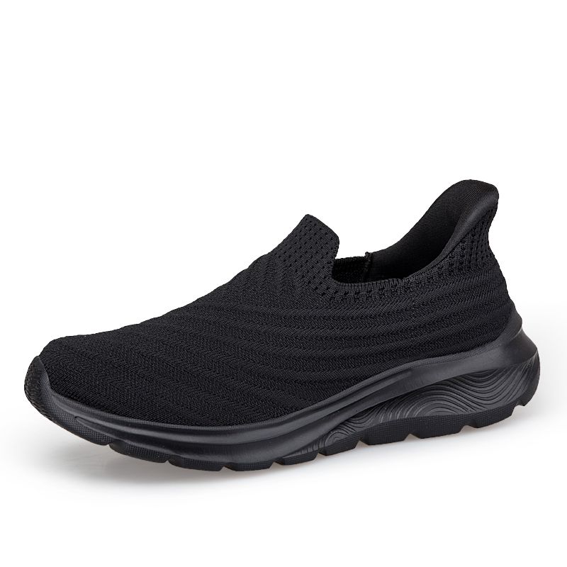 Für Damen: Ergonomische Slip-In-Schuhe, gepolsterte Einlegesohle, stoßdämpfend, rutschfeste Sohle, schnürsenkelfreies Anziehe